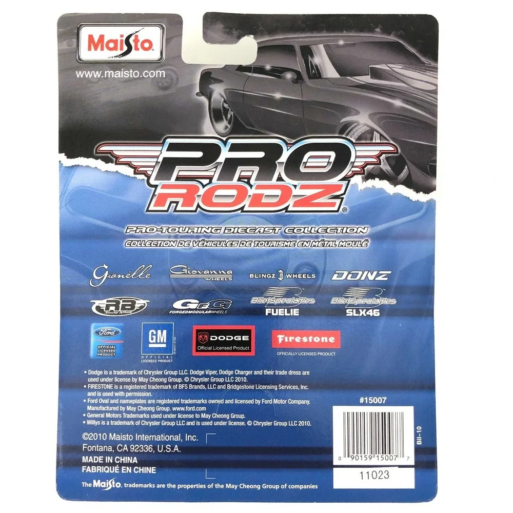 Maisto Pro RodZ 1969 '69 Chevrolet Chevy‎ Corvette Coupe Car Black Die Cast 1/64